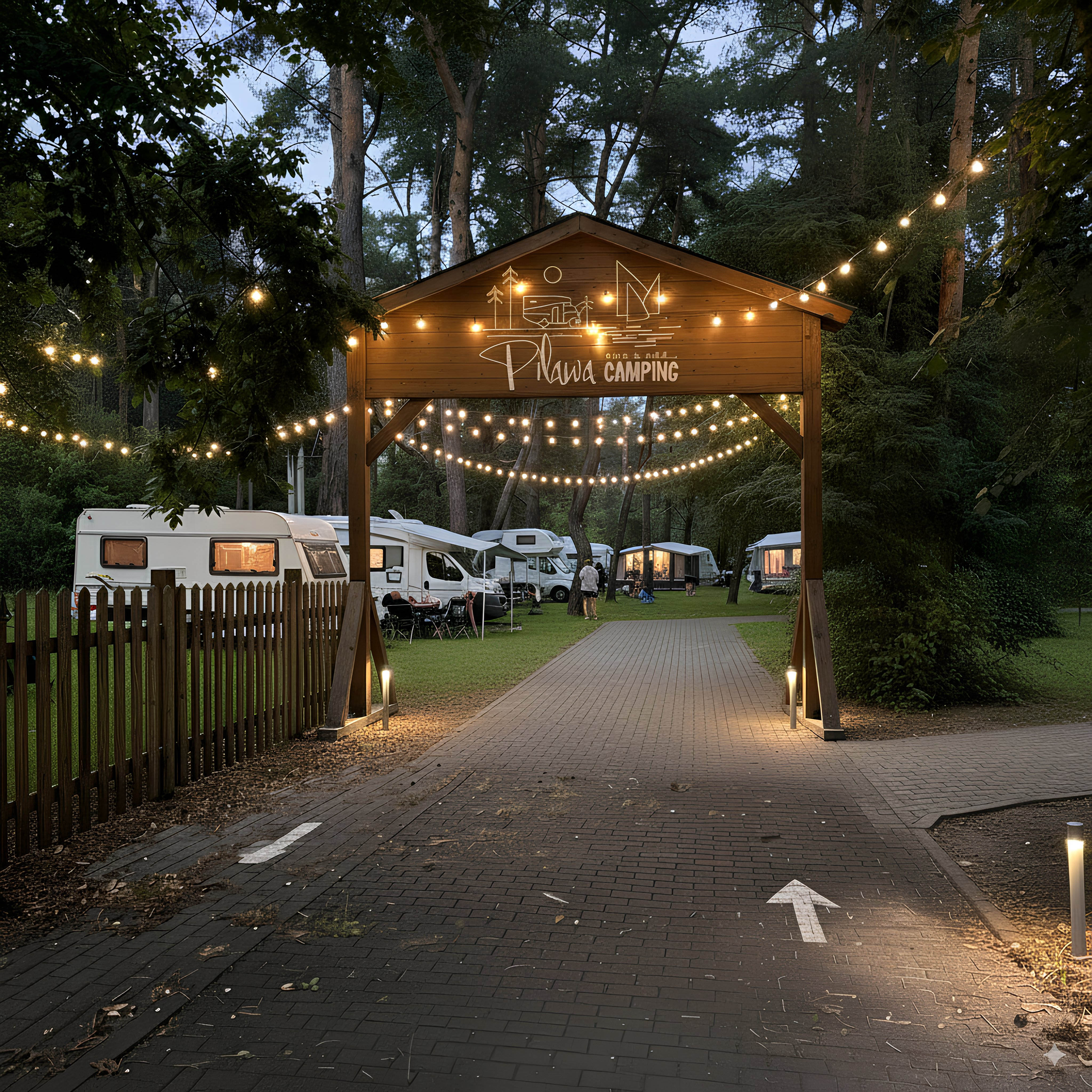Parking caravaning i parcele kempingowe Pilawa Camping